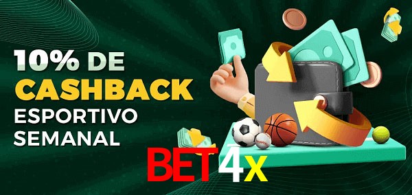10% de bônus de cashback na bet4x
